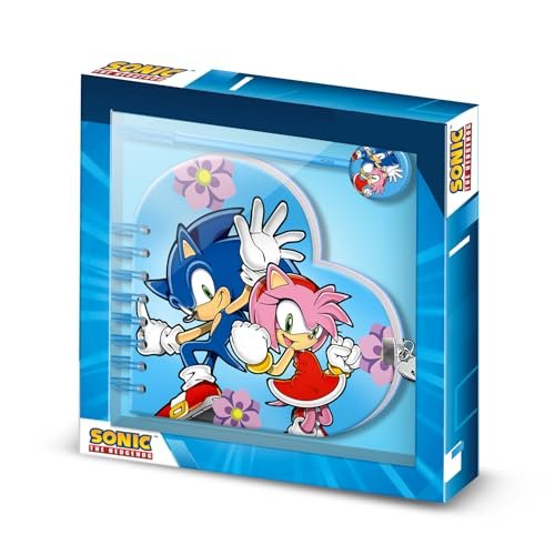 Sonic The Hedgehog - SEGA Amy-Heart Diary + długopis, niebieski