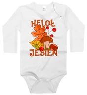 Body dla niemowląt - Body dziecięce Heloł Jesień Dzień Jesieni Grzyb Liść Jarzębina Orzech 74/80 - miniaturka - grafika 1