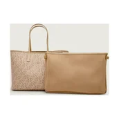 Torebki damskie - Tommy Hilfiger Shopperka + saszetka MONOPLAY | z dodatkiem skóry - miniaturka - grafika 1