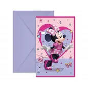 Kartki okolicznościowe i zaproszenia - Godan Zaproszenia Myszka Minnie Junior 6 szt. - miniaturka - grafika 1