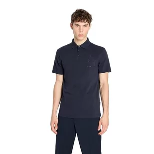 Armani Exchange Męska koszulka polo Regular Fit Cotton Jersey Eagle Logo, grantowy, XL - Koszulki męskie - miniaturka - grafika 1