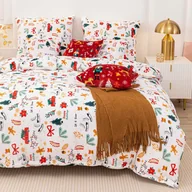 Pościel - Świąteczna Pościel MIŚ Z Mikrofibry 160x200 Cozy WHITE CHRISTMAS - miniaturka - grafika 1