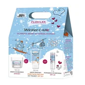 Zestawy kosmetyków damskich - Floslek Winter Care zestaw krem ochronny zimowy 50ml + krem zimowy przeciwsłoneczny do twarzy SPF50+ 30ml + pomadka ochronna SPF20 4g - miniaturka - grafika 1