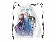 Worki na buty - WOREK DO SZKOŁY WF/BUTY KRAINA LODU + IMIĘ - miniaturka - grafika 1