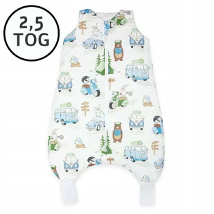 CAŁOROCZNY ŚPIWOREK Z NOGAWKAMI 56-68 XS 2,5 TOG BAWEŁNA100% PRODUKT POLSKI - Śpiworki dla dzieci CAŁOROCZNY ŚPIWOREK Z NOGAWKAMI 56-68 XS 2,5 TOG BAWEŁNA100% PRODUKT POLSKI - Śpiworki dla dzieci - miniaturka - grafika 1