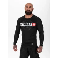 Kimona, stroje i obuwie - Pit Bull Rashguard LoongSleeve Hilltop Sports Black - miniaturka - grafika 1