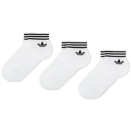 Skarpetki męskie - Zestaw 3 par niskich skarpet unisex adidas Tref Ank Sck Hc EE1152 Biały - miniaturka - grafika 1