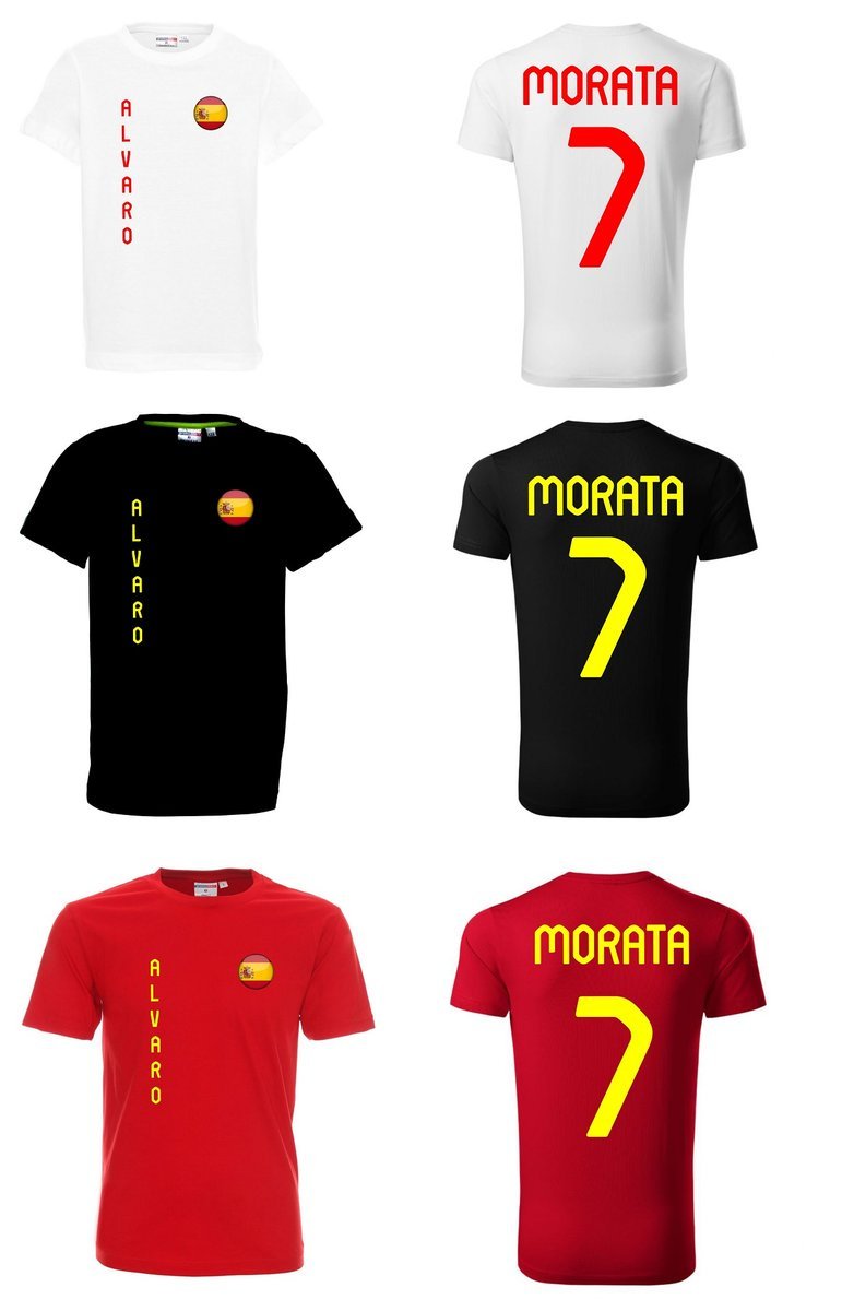 EURO 2024 Koszulka HISZPANIA ALVARO MORATA 7 jr