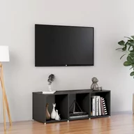 Szafki RTV - vidaXL Lumarko Szafka pod TV, szara, 107x35x37 cm, płyta wiórowa 805536 - miniaturka - grafika 1