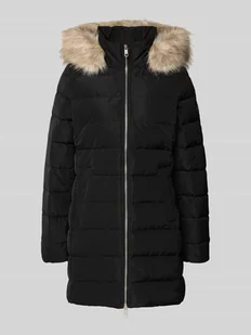 Płaszcz puchowy o kroju slim fit z odpinanym obszyciem z imitacji futra - Płaszcze męskie - miniaturka - grafika 1