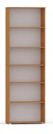 Meblościanki - Regał Pola 215x60 olcha, 6 półek na książki i segregatory - miniaturka - grafika 1