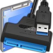 Obudowy i kieszenie na dyski twarde - Adapter Usb 3.0 Na Sata 2,5 Do Dysku Hdd Ssd Konwerter Kabel Przejściówka - miniaturka - grafika 1