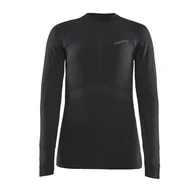 Koszulki sportowe damskie - Damska Bluzka termoaktywna CRAFT ACTIVE INTENSITY CN LS W 1907937-999995 – Czarny - miniaturka - grafika 1