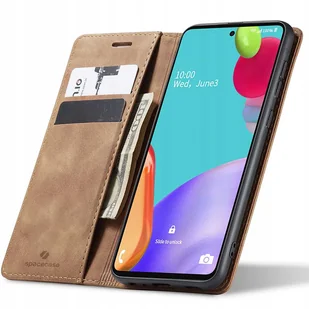 Spacecase Etui Wallet Galaxy A52 5G light brown - Etui i futerały do telefonów - miniaturka - grafika 1