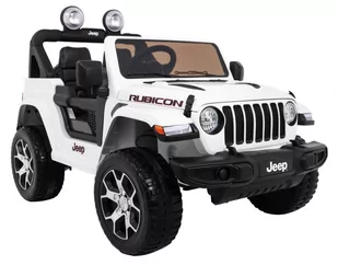 Pojazd Jeep Wrangler Rubicon Biały PA.DK-JWR555.BIA - Pojazdy elektryczne dla dzieci - miniaturka - grafika 1
