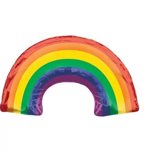 Balon Foliowy Tęcza Wielokolorowa Dekoracja Na Hel - Balony i akcesoria - miniaturka - grafika 1