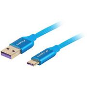 Kable USB - LANBERG Kabel USB-C M/USB-A M 2.0 LANBERG Premium, 1 m - miniaturka - grafika 1
