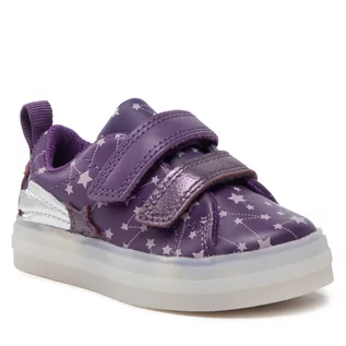 Buty dla dziewczynek - Sneakersy Clarks - Flare Fly K. 26164770 Purple - grafika 1