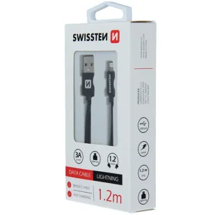 SWISSTEN Kabel USB- Lightning 1,2M do iPhone - Złącza, przejściówki, adaptery - miniaturka - grafika 6
