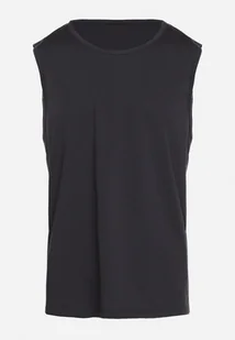 Granatowa Klasyczna Koszulka Tank Top Bez Rękawów Lakeana - Piżamy męskie - miniaturka - grafika 1