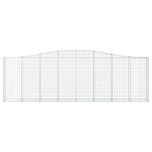 VidaXL Kosze gabionowe, 5 szt, 400x30x120/140 cm, galwanizowane żelazo - Ogrodzenia - miniaturka - grafika 5