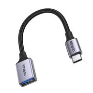 Adaptery i przejściówki - Adapter przejściówka kabla USB-C na USB-A 5Gb/s 15cm czarny - miniaturka - grafika 1