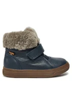 Buty dla dziewczynek - Froddo Trzewiki Basco Tex G2110144-1 S Niebieski - miniaturka - grafika 1