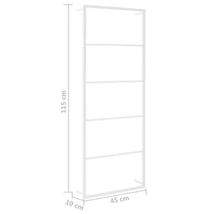 Lumarko Stojak na ręcznik, biały, 45x10x115 cm, stalowy - Wieszaki łazienkowe - miniaturka - grafika 7