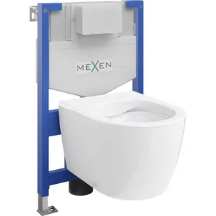 Mexen zestaw podtynkowy WC stelaż Fenix XS-F z miską WC Carmen, biały - Stelaże i zestawy podtynkowe do WC - miniaturka - grafika 1