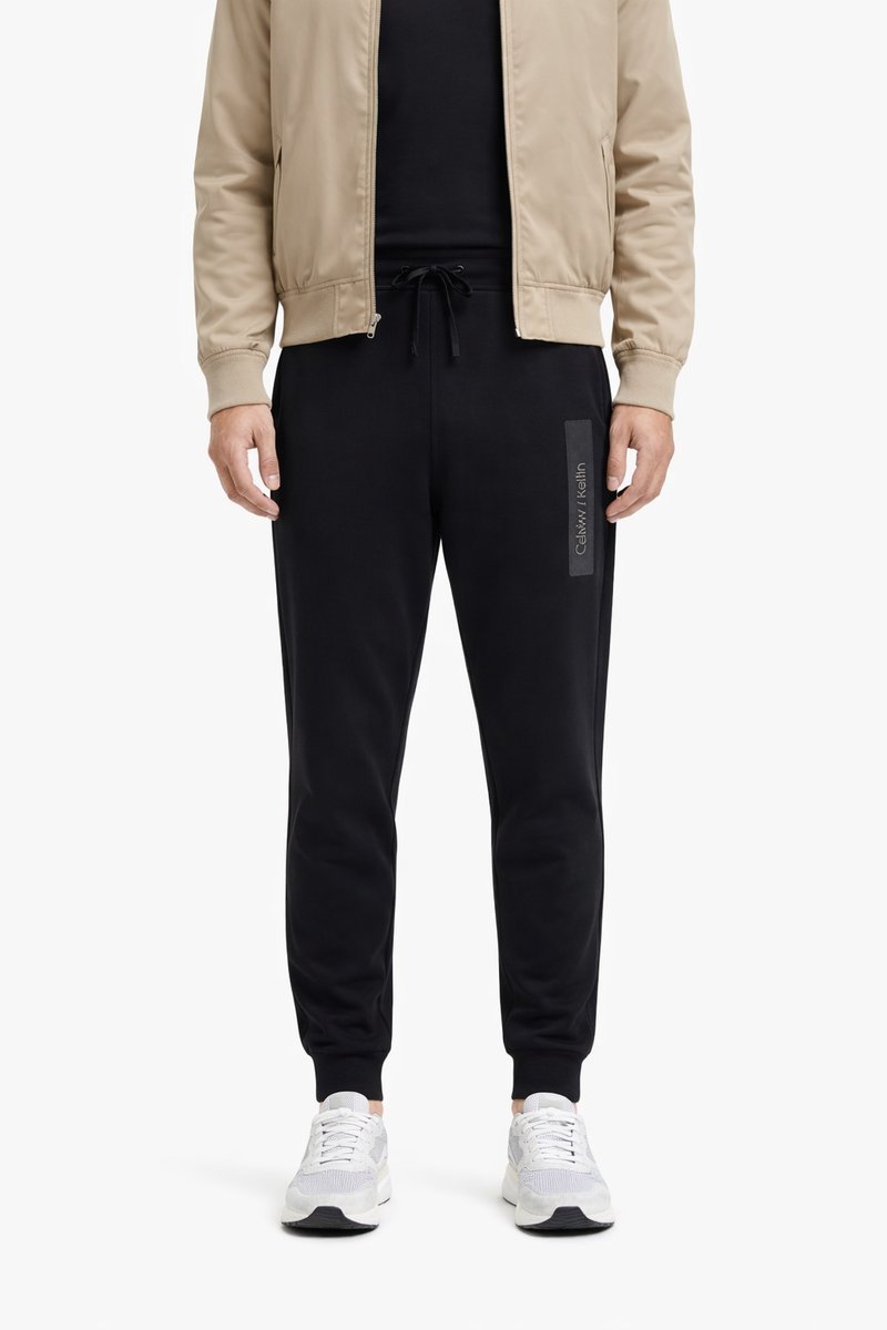 CALVIN KLEIN CZARNE SPODNIE DRESOWE Z PASKIEM I ŚCIĄGACZAMI XL 1I3B