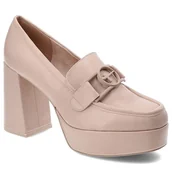 Półbuty damskie - Różowe Półbuty Tamaris Eleganckie Damskie Obuwie - miniaturka - grafika 1