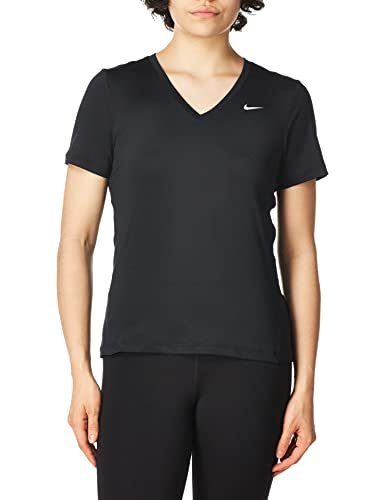 Nike koszulka damska W Nk Top Ss Vcty Essential czarny Black/(White) XX-L