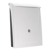 Skrzynki na listy - Rottner Posta plastikowa skrzynka na listy, czarno/biała - miniaturka - grafika 1