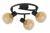 Lampy sufitowe - Loretto lampa sufitowa (spot) 3xE14 czarna/złoty 830733-30 - miniaturka - grafika 1