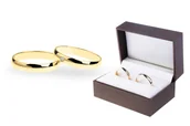 Pierścionki - ZŁOTE OBRĄCZKI PRODUCENT W 72H 8KT BRYLANT - miniaturka - grafika 1