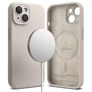 Etui Ringke Silicone Magnetic MagSafe do Apple iPhone 15 Stone - Etui i futerały do telefonów - miniaturka - grafika 3