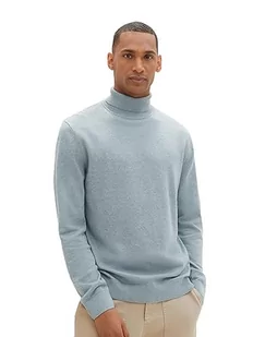 TOM TAILOR sweter męski, 27945 - Dusty Ice Melange, L - Swetry męskie - miniaturka - grafika 1