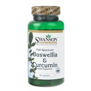 Suplementy naturalne - SWANSON Boswellia & Curcumin (kurkuma) - 60 kapsułek - miniaturka - grafika 1