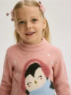 Bluzy dla dziewczynek - Reserved - Sweter z aplikacją - wielobarwny - miniaturka - grafika 1