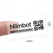 Drukarki kart i etykiet - .NIIMBOT Naklejki Seria B 40*30mm TRANSPARENTNE - miniaturka - grafika 1