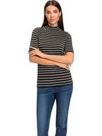 Swetry damskie - Heine Sweter w kolorze czarno-szarobrązowym - miniaturka - grafika 1