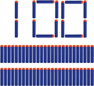 PIANKOWE NABOJE do PISTOLETU NERF 100 sztuk - Zabawki militarne - miniaturka - grafika 1