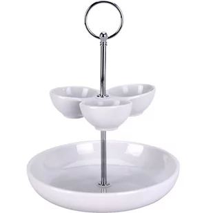 EH Excellent Houseware Zestaw do serwowania przekąsek i sosów 26 cm porcelana 795880420 - Tace i patery - miniaturka - grafika 1