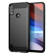 Etui i futerały do telefonów - Hurtel Carbon Case elastyczne etui pokrowiec Motorola Moto E7i Power czarny - miniaturka - grafika 1