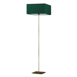 Oryginalna lampa stojąca do salonu PRAGA z abażurem w kolorze zieleni butelkowej - Lampy stojące - miniaturka - grafika 1