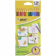 Kredki, ołówki, pastele i pisaki - Kredki Ołówkowe Zestaw 12 Szuk Bic - miniaturka - grafika 1