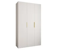 Szafy - Szafa trzydrzwiowa Como 4 140 gł.40 biały+złoty - miniaturka - grafika 1