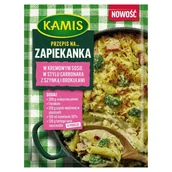 Przyprawy i zioła sypkie - Kamis Przepis na zapiekanka w kremowym sosie w stylu carbonara z szynką i brokułami 30 g - miniaturka - grafika 1