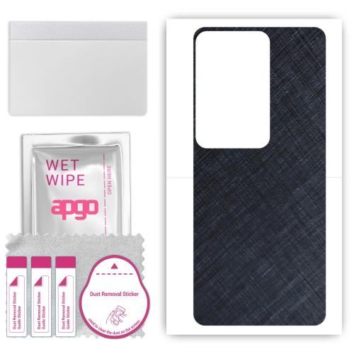 folia naklejka skórka strukturalna na TYŁ do Oppo A79 5G CPH2557 - Tytan Niebieski - apgo SKINS