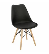 Fotele i krzesła biurowe - D2.DESIGN Krzesło Norden DSW PP czarne 1627 113171 - miniaturka - grafika 1